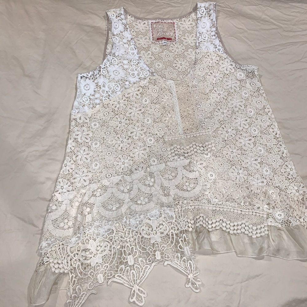 Silk cotton lacy Johnny was top